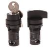 22Mm Key Knob Switch 1No1Nc 2/3 Position Self Locking Select Rotary Power Button Lock Switch Power Conversion Switch 10A On Off