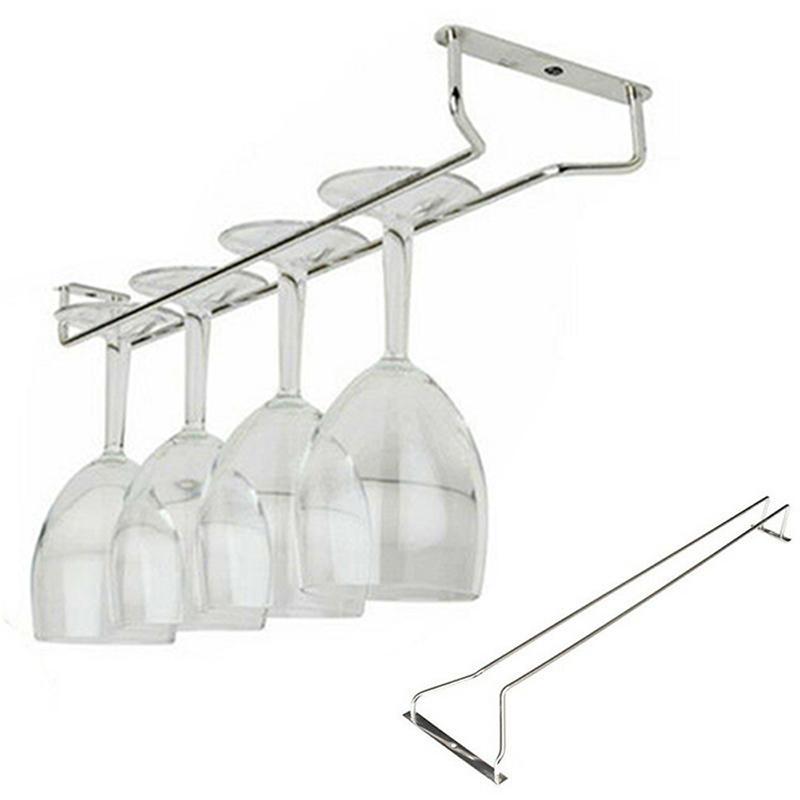 Wine Glass Rack Champagne Holder Storage Shelf Organizer Display Stainless Steel