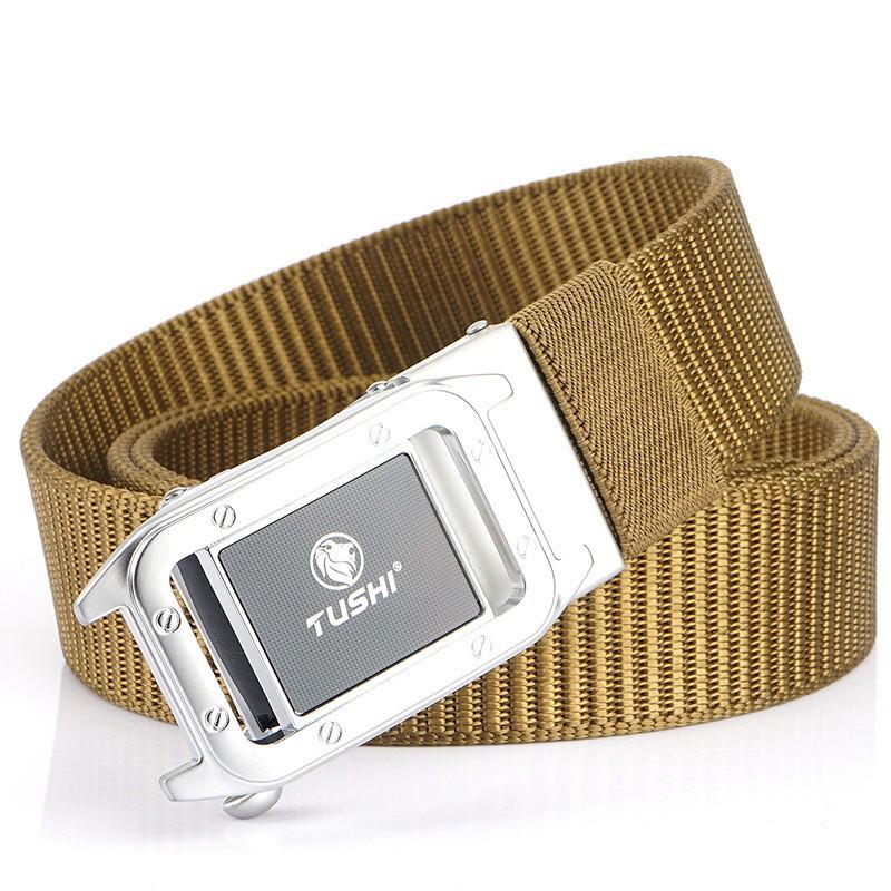 Fashionable All-matching Automatic Men's Belt Outdoor Quick-drying Nylon Casual Canvas