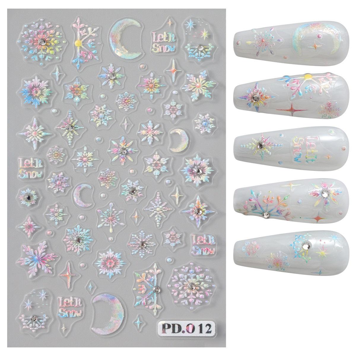 

Металлические золотые серебряные наклейки для ногтей сердечки звезды нейл-арт наклейки слайдеры маникюрный декор