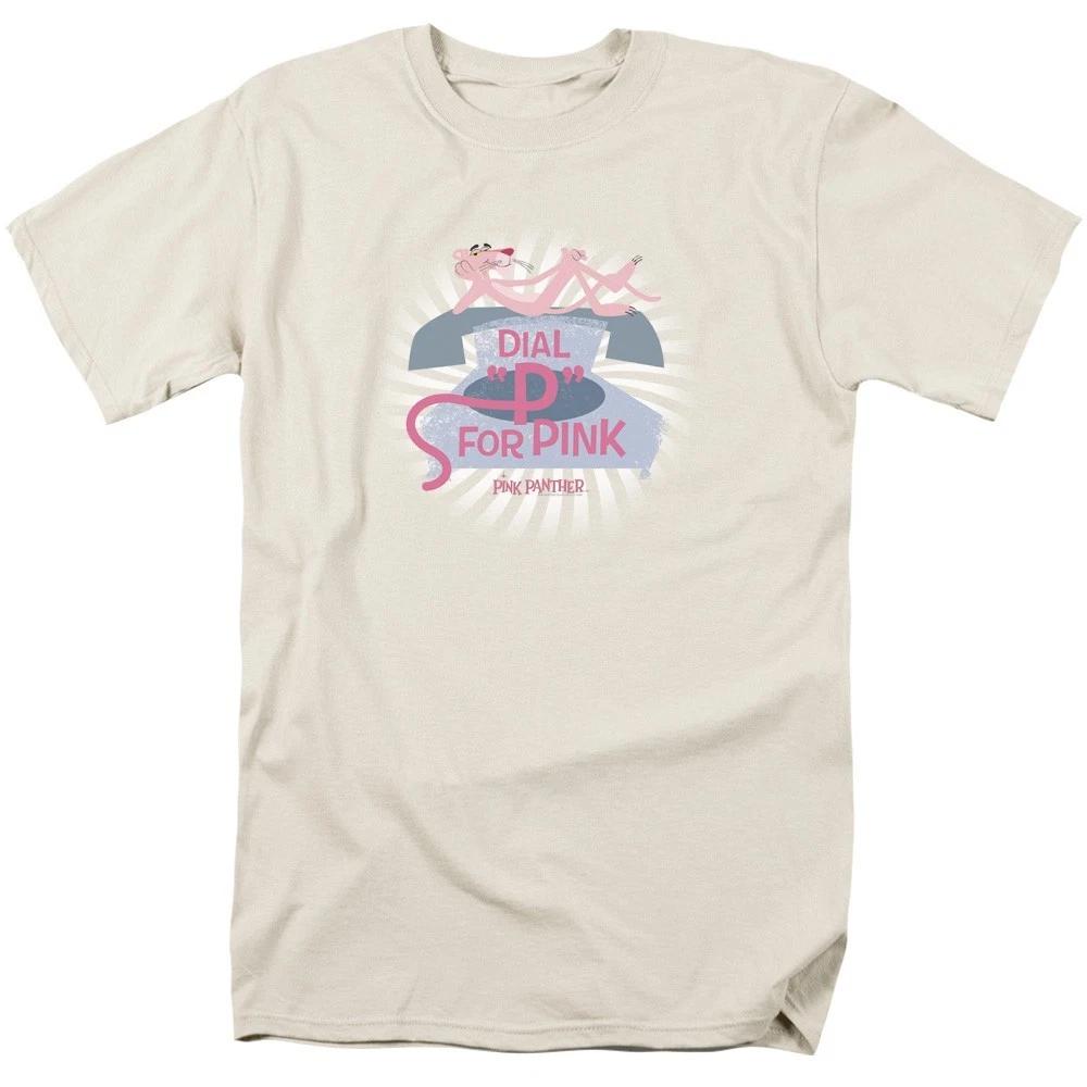 PINK PANTHER DIAL P FOR PINK Licensed Adult Men s Graphic Tee Shirt SM-3XL 4XL