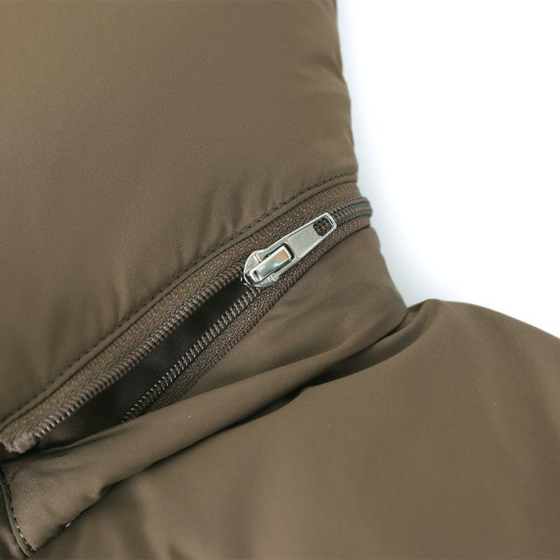 Middle Aged and Elderly Women's Long Down Jacket Winter White Duck Down Knee Length Cotton Jacket