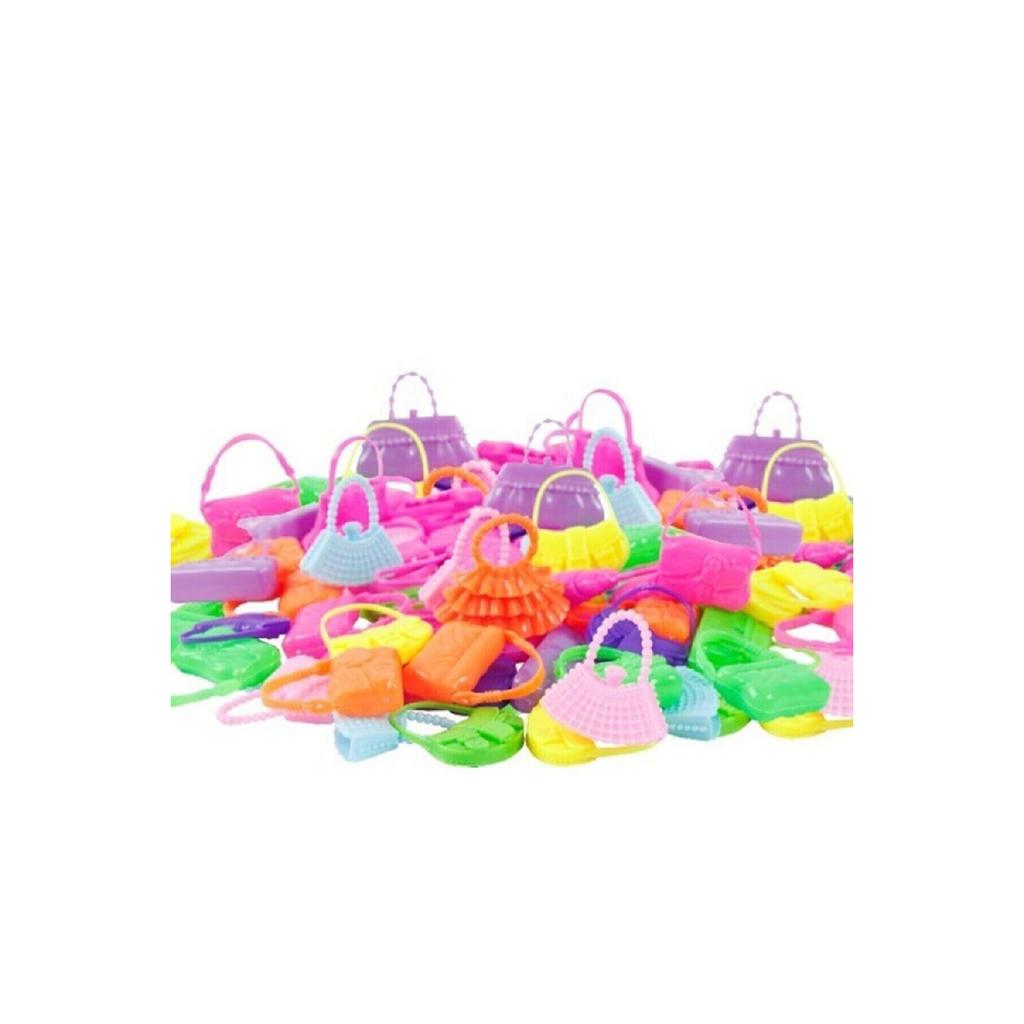 Frozen - Barbie - Accessorio Compatibile Per Cindy - Set Scarpe Outfit 32 Pezzi - 10 Abiti