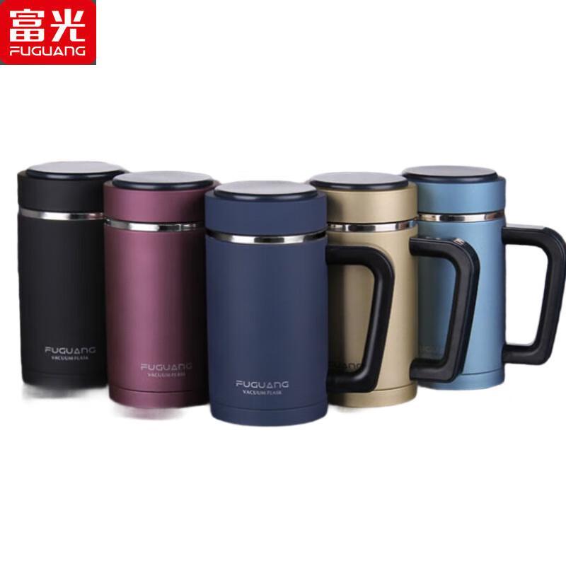 Fuguan FGL-3425 304 Stainless Steel Insulated Mug with Handle, 480ml