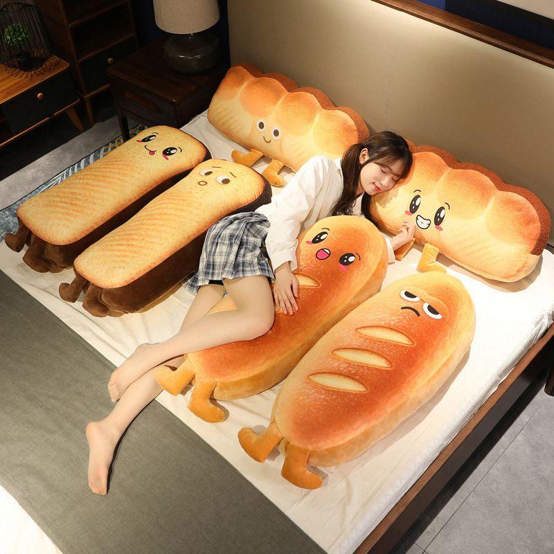 Comfortable Plush Toy For Sleeping Or As Sofa Cushion Simulation Bread Design