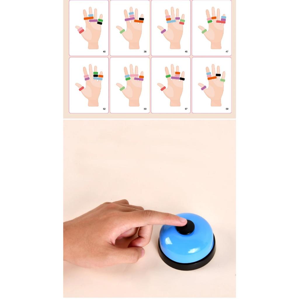 Finger Ring Match Game Educational Toys for Children Color Cognition Hand-eye Coordination Sensory Parent-child Montessori Gift