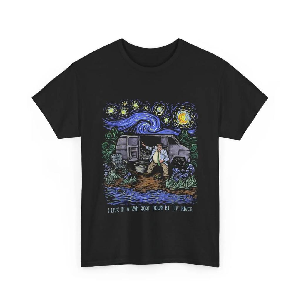 Ich Lebe In Einem Van Gogh Am Fluss T-Shirt Kunstliebhaber