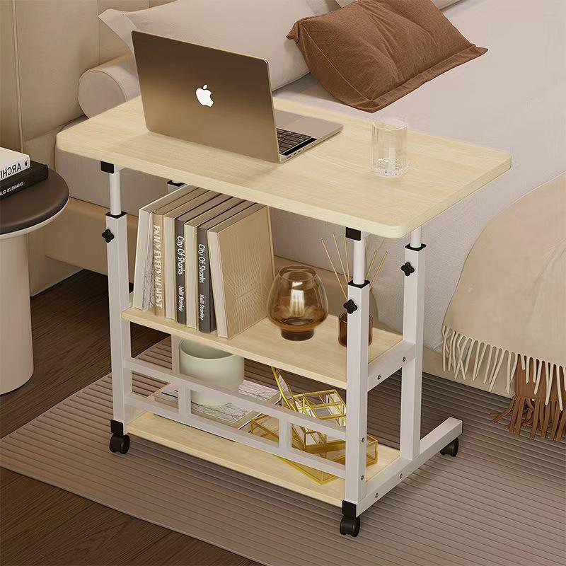 Mobile Study Desk: Adjustable Bedside Computer Table for Dorms & Bedrooms