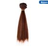 Doll Accessories Straight Synthetic Fiber Wig Hair For Doll