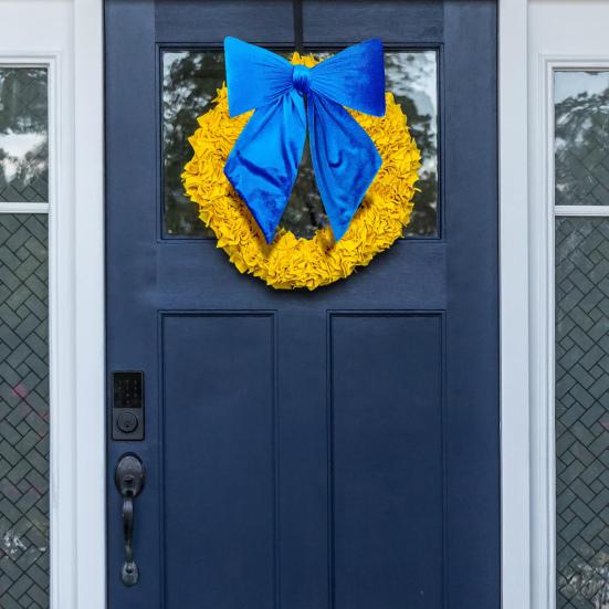 Velvet Bow Christmas Tree Decor Wedding Door Window Decoration Festive Home Accent for Holiday Celebrations