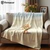 Beige Beach Poodle Ultra Soft Sherpa Fleece Blanket Fluffy Warm Halloween Cozy Throw for Sofa Couch Bedroom Gift All Season