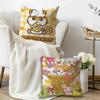 Cute Anime H-Hamtaro Cushion Cover Pillowcase Upholstery Sofa Throw Pillow Home Decor Pillowcas