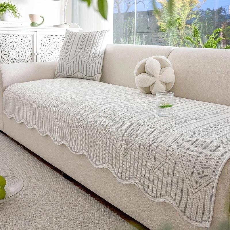 Cool Doudou Special-Shaped Sofa Cushion  New Summer Cool Silk Sofa Mat Seat Cushion Non-Slip Sofa Cover Towel