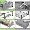 Underbed Storage Boxes with Pulley Shoes Blankets Toy Storage Shelves Dustproof with Lid Household Bedroom Folding Storage Boxes