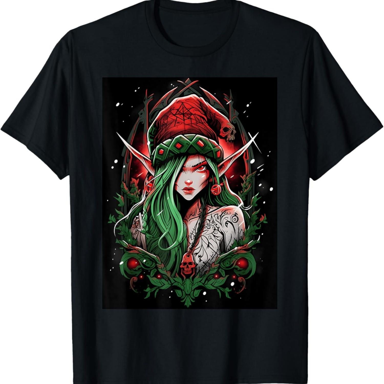 

Unconventional Cheer_ Holidays with Our Punk Elf Graphic T-Shirt S чёрный