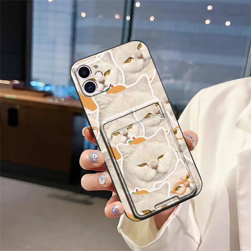 Fashion Design Dirt-resistant Phone Case For iphone 12 Mini/ip12Mini Soft case Anti-knock Cartoon Card sleeve Silicone