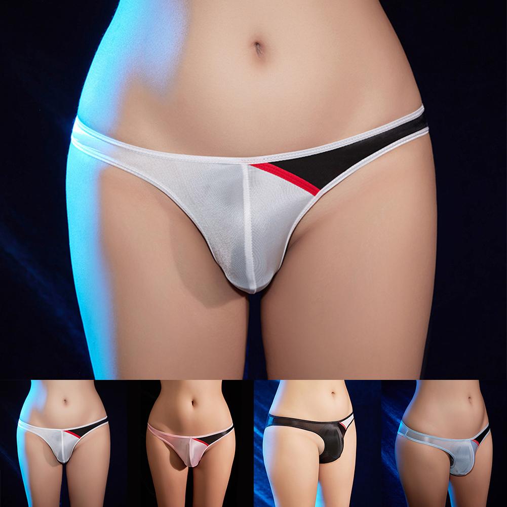 Bulge Pouch Briefs Gay Knickers Lingerie Men Oil Shiny