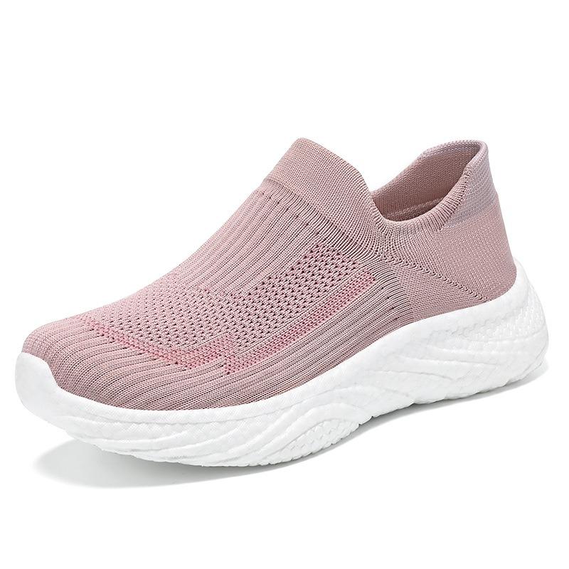Shoes Women's Autumn New Fly-woven Women's Shoes Men's and Women's Casual Shoes Polyurethane Lightweight One-pedal Cloth Shoes