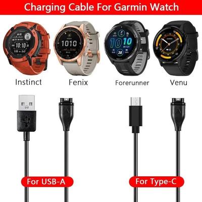 Watch Charger for Garmin Forerunner 45 55 245 255 265 745 945 955 965,Vivoactive 3 4S,Venu 2 2S Plus,Fenix 7S 7X 65 Charge Cable