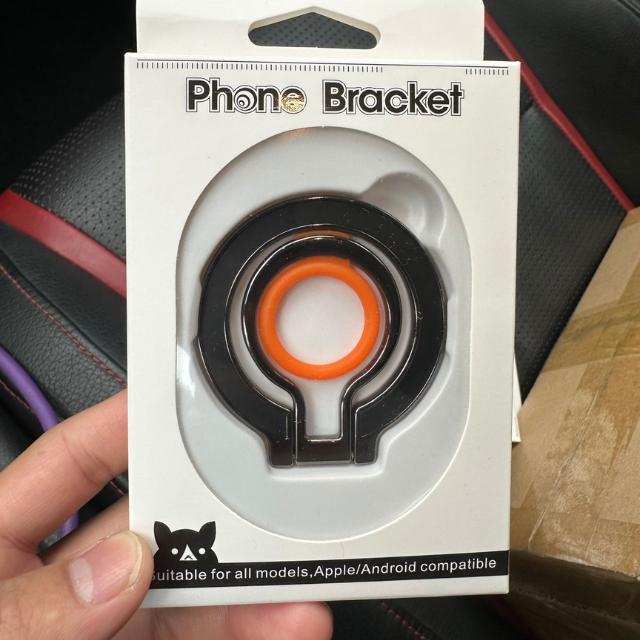 Custom Logo Magnetic Phone Ring Holder Metal Finger Grip Stand Universal Smartphone Holder for Desk Use Magnetic