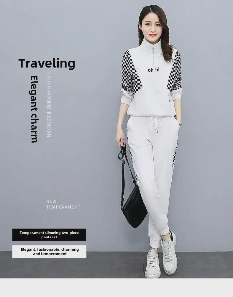 Frauenmode: Saisonale Anzüge und Sportbekleidung - Sweatshirts und altersreduzierende Hosen für Frühling, Herbst und Winter