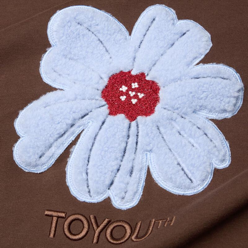 Chuyu Women's Color-Block Faux Two-Piece Floral Sweatshirt