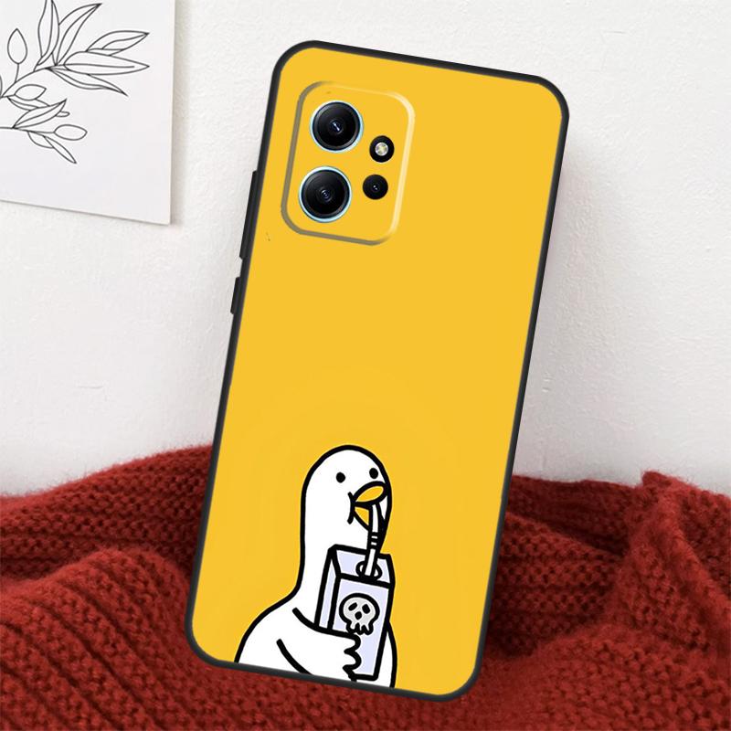 Cartoon Duck Knife Case For Xiaomi Redmi Note 14 13 10 11 12 15 Pro Plus Cover For Redmi 15 14C 12C 10C 13C 15C