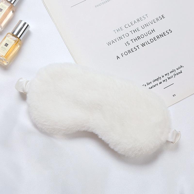 Sleeping Masksheet Sleeping Blindfold Soft Plush Eye Mask Cute Love Cloud Eye Cover Plush Masks Eyepatch Nap Health Eye Cover 20x10cm белый