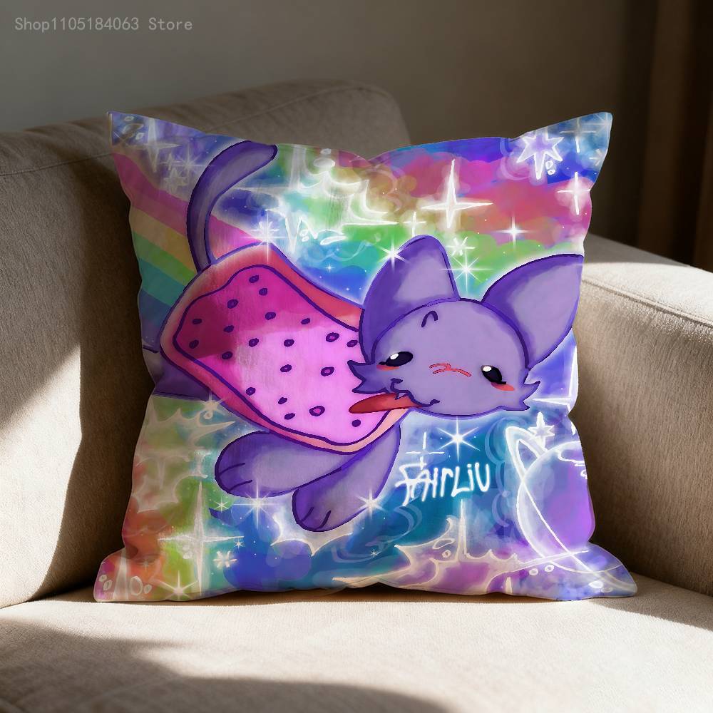 NNyan Cat Throw Pillow Case For xcm xcm xcm Square Car Pillowcase Home Bedchamber Decor Gift