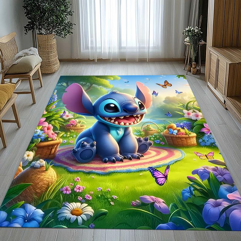Covor Kawaii cu Cusături S, Anti-Alunecare pentru Sufragerie, Covor Moale pentru Dormitor, Cameră de Joacă pentru Copii, Canapea, Decor Acasă, Preș Cadou