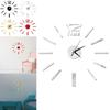 Stunning 3d Mirror Luxury Modern Diy Large Wall Clock Sticker For Home Office Decor