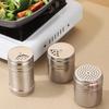 3Pieces Nonrust Steel Spices Storage Bottles Keep Spices Freshness Different Size Fashion Look Simple Maintenance for Home