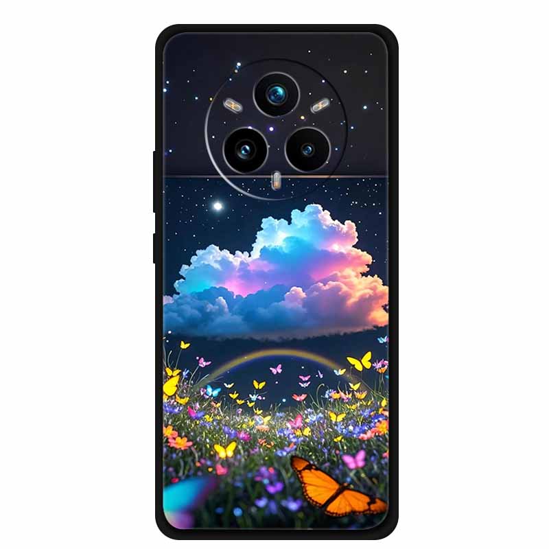 For Realme 14 Pro+ Phone Case Gradient Patterns Back Cover TPU Soft Silicone Protective Funda for OPPO Realme14 PRO Plus Pro +
