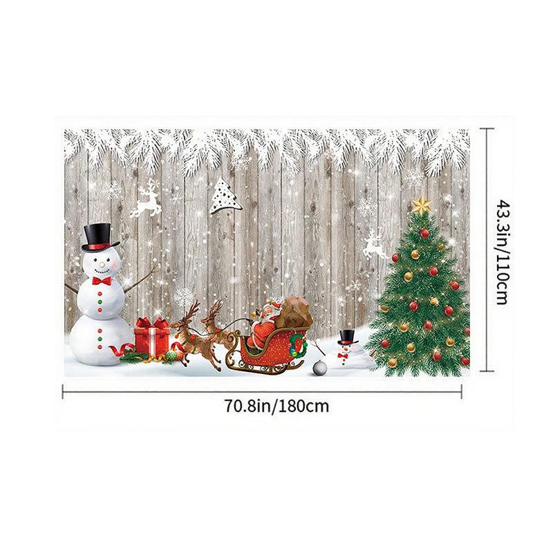

New Christmas background cloth, Christmas event party decoration hanging cloth, courtyard decoration, Christmas flag 180*110cm