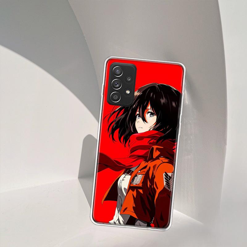 Character MIKASA Phone Case For Samsung A15 A25 A35 A55 A16 A26 A36 A56 Galaxy A12 A22 A32 A52S A05S A02S A72 A42 A6 A7 A8 A90 A