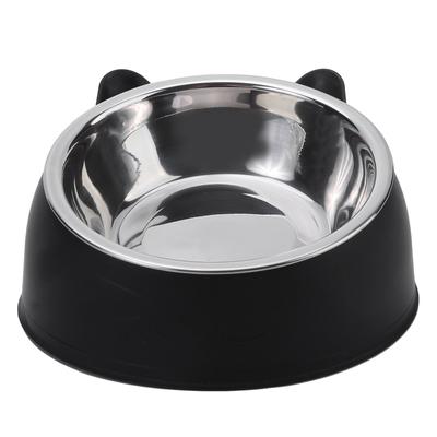 100 ml Katzen-/Hundenapf, 15 Grad erhöht, rutschfeste Welpenbasis, Futter-/Trinkwasserzufuhr, Neigungsschutz, Halsschutz, Haustierzubehör