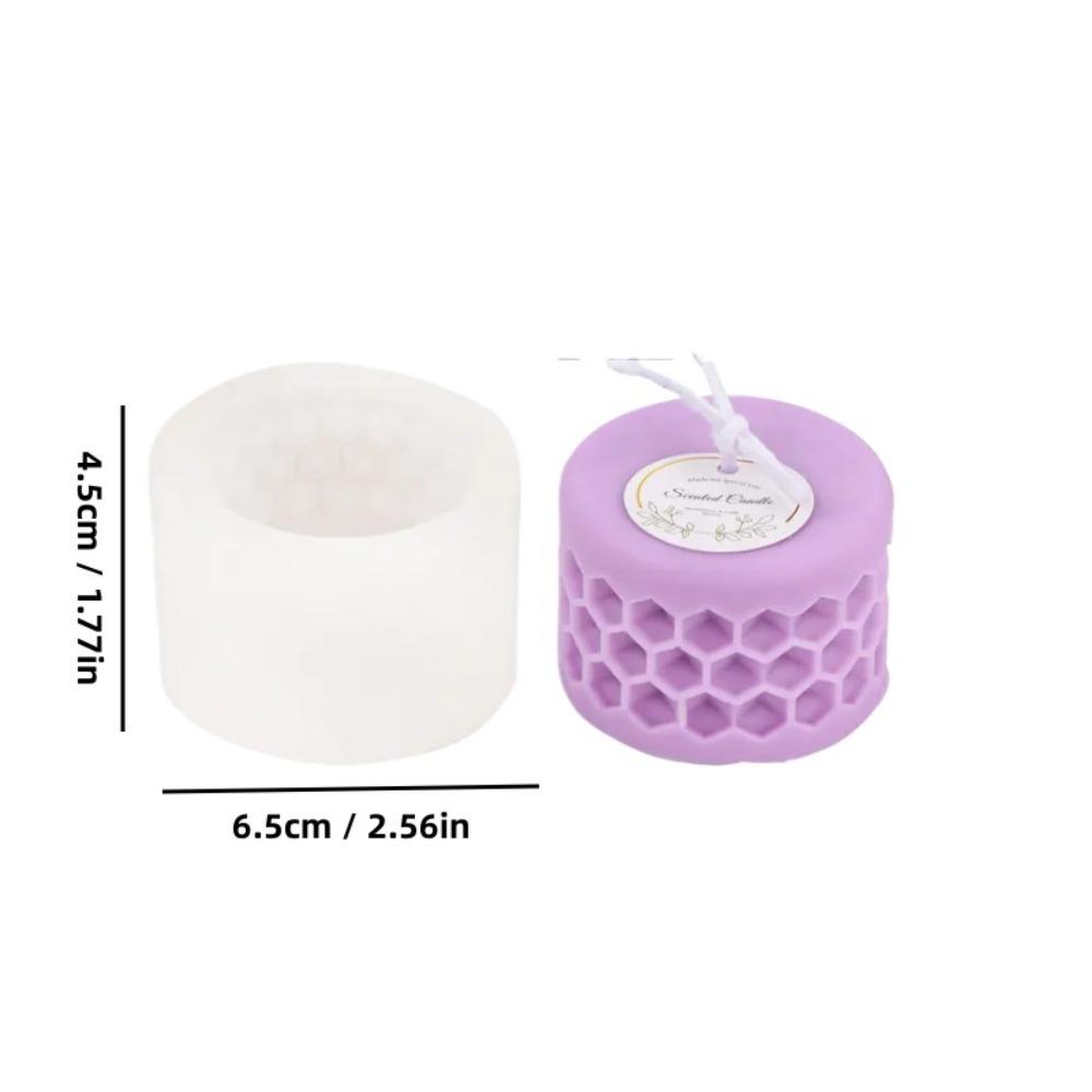 Concave Dot Honeycomb Candle Mold DIY Pillar Candle Mold Cylinder Mold Scented Candle Making