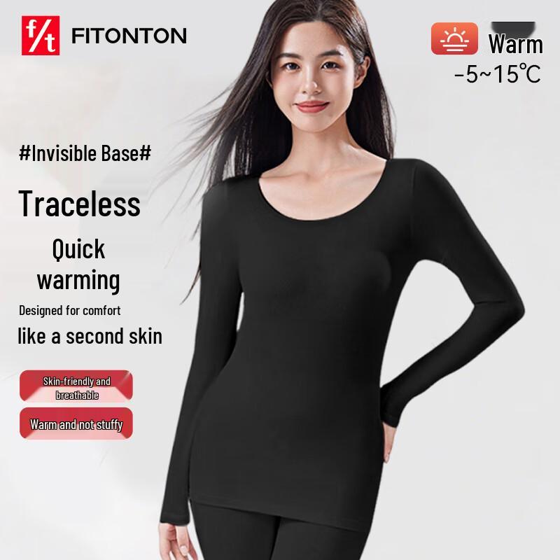 FitonTon Women's Seamless Thermal Underwear Set