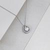 Pear-Shaped Moissanite Pendant Necklace in White Gold - 1 Carat, Luxury Women's Jewelry.