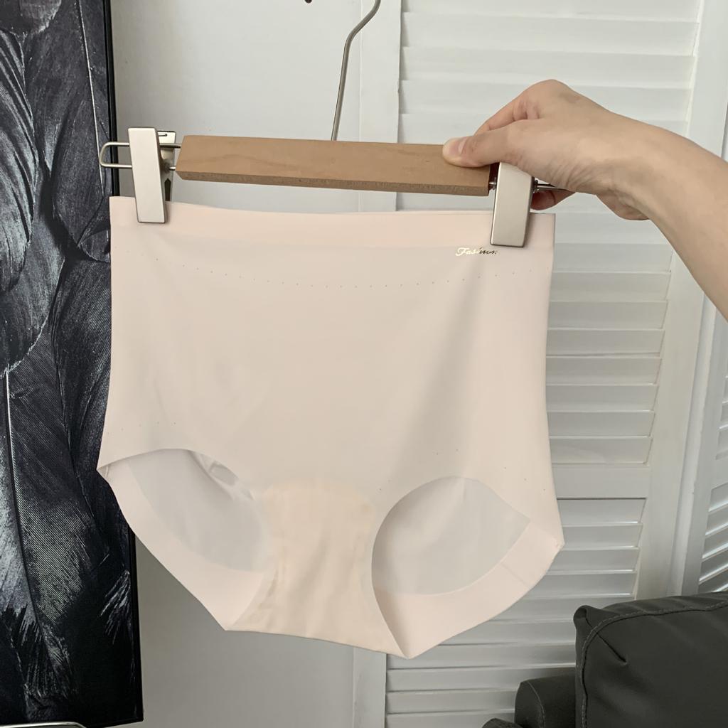 Ladies Summer Speed Dry Ice Silk High Waist Abdominal Lift Hip Breather Not Clip Hip Extension Crotch Triangle Briefs