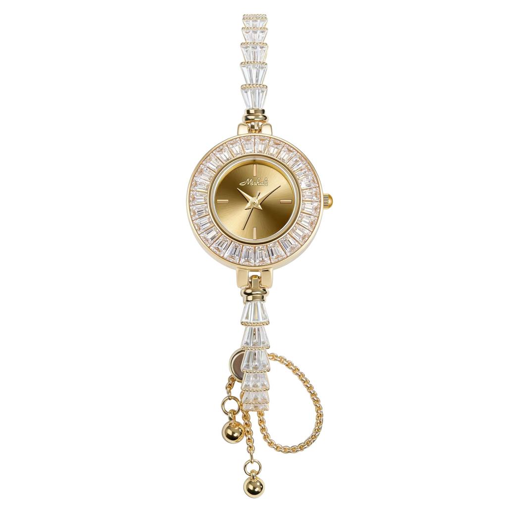 Pull-Out Bracelet Women'S Watch Niche Light Luxury Women'S Watch Full Of Exquisite Diamonds