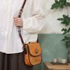 Johnature Genuine Leather Handmade Saddle Bag High-quality Cowhide Large Capacity Vintage Shoulder Crossbody Bag