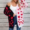 Women's Casual Fashion Cardigan Heart Sweater Knitted Cardigan Bottoming Shirt