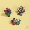 6Pcs/Set Beautiful Flowers. Bouquets Series 01 Brooches - Doodle Enamel Backpack Button Pins Badges
