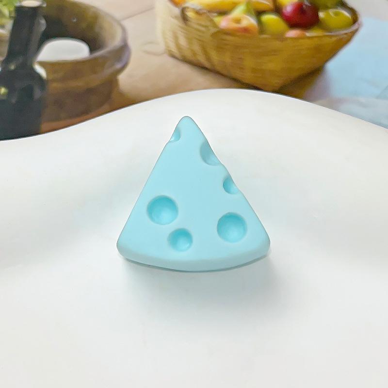 Simulation food and play cheese resin accessories cream glue diy trinkets hole shoes hairpin keychain accessories