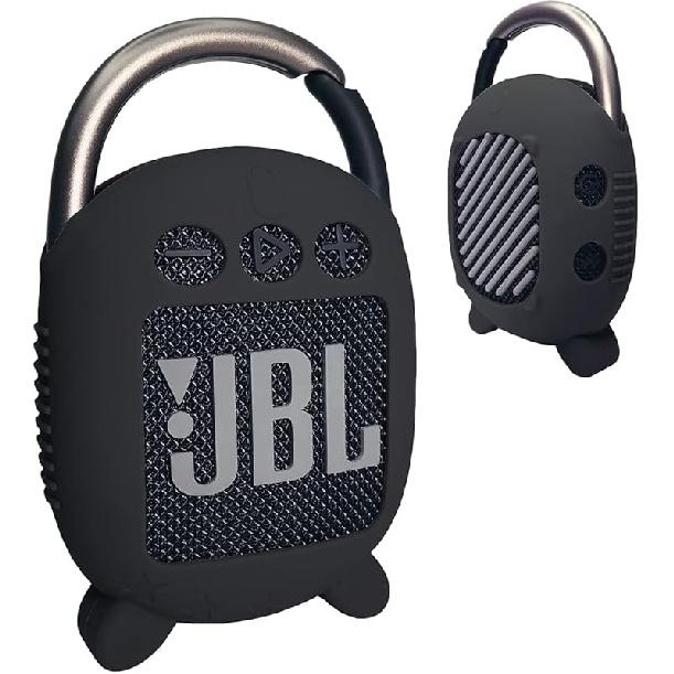 JCHPINE Silicone Cover Case for JBL Clip 4 Portable Bluetooth Speaker, Protective Carrying Case for JBL Clip 4 Portable Bluetooth Speaker Stand Up