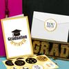 12er Pack Goldfolien-Abschlusskarten 2026 mit Umschlägen & Aufklebern Großhandelssortiment für College, High School, Glückwunsch-Abschlussgeschenke Dekorationen für Ihn Sie