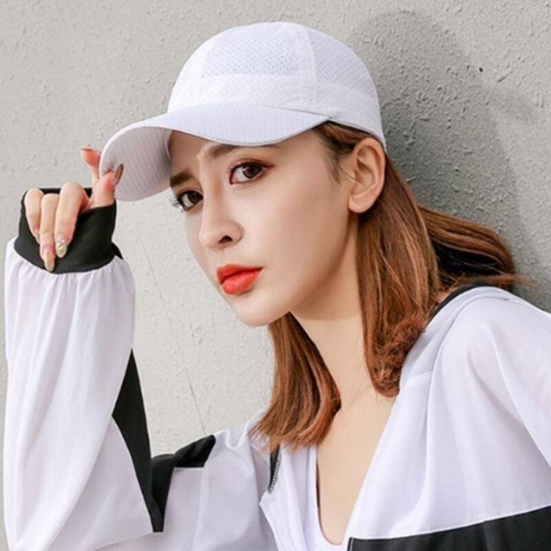 

Unisex Hole-Punched Athletic Casual Cap C8216_Black