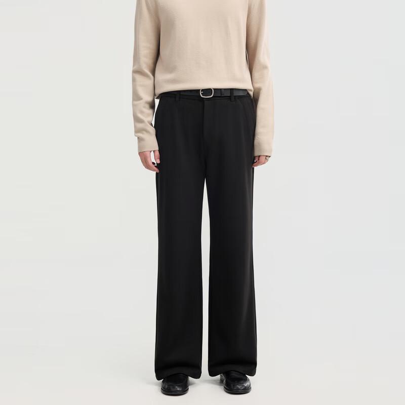 Earl Zall Men's Thickened Loose Fit Knit Straight Leg Pants