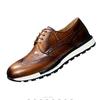 Fashion Men's casual leather shoes spring autumn Brock carved light lace-up cowhide sports wedding shoes zapatos sapat a17